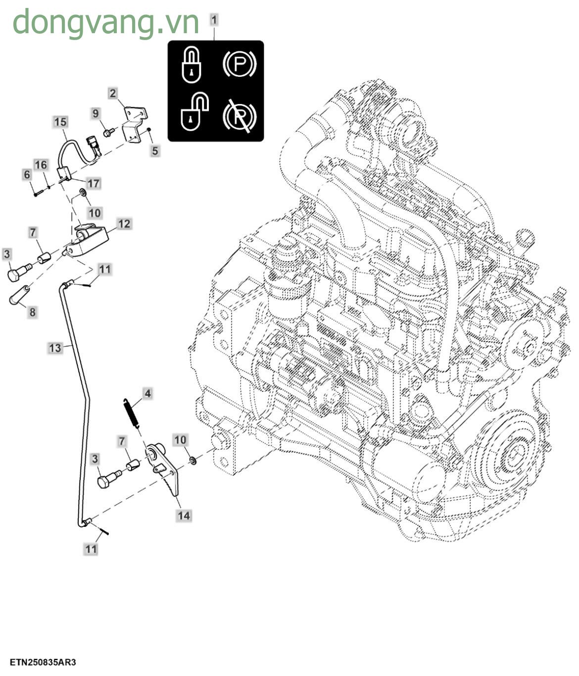 Hand Brake, W/ Switch Mounting - ST1011845